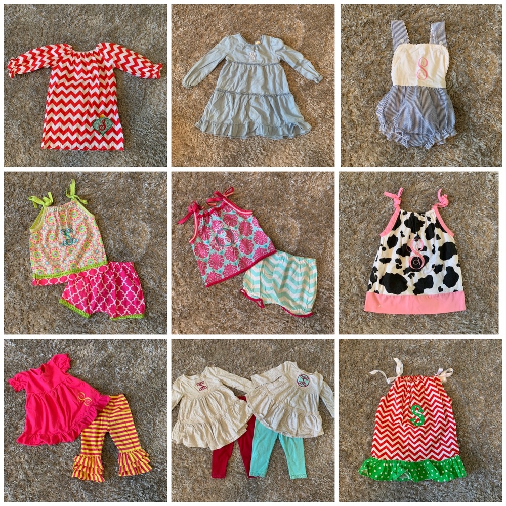 MONOGRAMMED “S” Outfit LOT